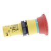 Picture of Monolithic emergency stop, Harmony XB7, plastic, red mushroom 40mm, 22mm, latching turn to release, 1NO+1NC