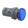 Picture of Monolithic pilot light, Easy Harmony XA2, plastic, blue, 22mm, integral LED, screw clamp terminals, 24V AC DC