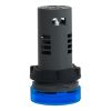 Picture of Monolithic pilot light, Easy Harmony XA2, plastic, blue, 22mm, integral LED, screw clamp terminals, 24V AC DC