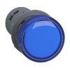 Picture of Monolithic pilot light, Easy Harmony XA2E, plastic, blue, 22mm, integral LED, screw clamp terminals, 110V AC DC, anti interference