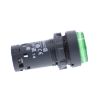 Picture of Monolithic illuminated push button, Harmony XB7, plastic, green, 22mm, integral LED, spring return, 230...240V AC, 1NO