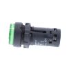 Picture of Monolithic illuminated push button, Harmony XB7, plastic, green, 22mm, integral LED, spring return, 230...240V AC, 1NO