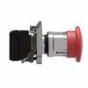 Picture of Emergency switching off push button, Harmony XB4, metal, red mushroom 40mm, 22mm, trigger latching turn to release, 1NC
