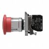 Picture of Emergency switching off push button, Harmony XB4, metal, red mushroom 40mm, 22mm, trigger latching turn to release, 1NC