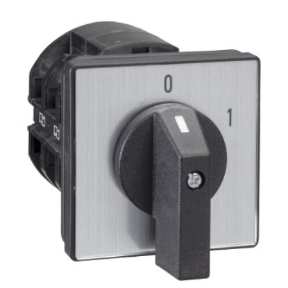 Picture of Cam switch, Harmony K, front mounting, plastic, 3 poles, 60°, 63A, 64x64mm, marked 0/1