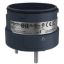 Picture of Harmony XVU, Fixing unit for modular tower lights, black, 60mm, 3 pins direct mounting