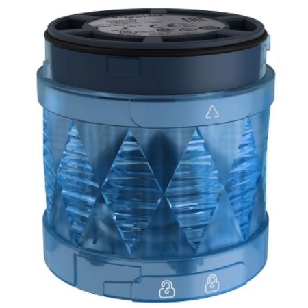 Picture of Harmony XVU, Illuminated LED unit for modular tower lights, blue, Ø60, steady, IP65, 24 V AC/DC