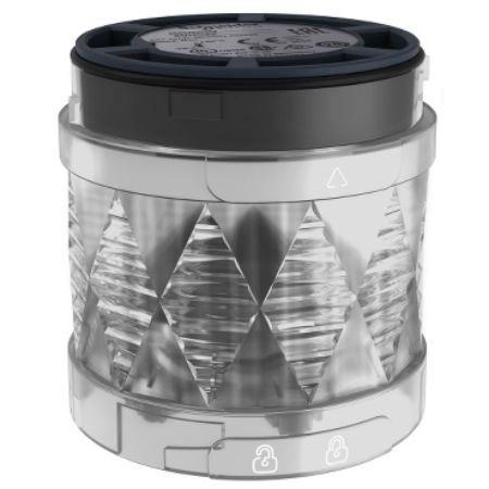 Picture of Harmony XVU, Illuminated LED unit for modular tower lights, multi-color, Ø60, steady/blinking/flashing/rotating, IP65, 24 V AC/DC