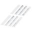 Picture of Marking strip, Linergy TR, clip in type, flat, 5mm, printed characters 11 to 20, printed horizontal, white, Set of 10