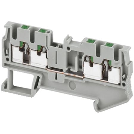 Picture of Linergy, Terminal block, Linergy TR, push-in type, feed through, 4 points, 2.5mm², grey, set of 50