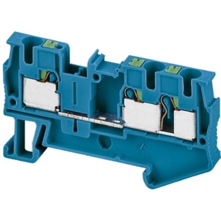 Picture of Terminal block, Linergy TR, push-in type, feed through, 3 points, 4mm², blue, set of 50