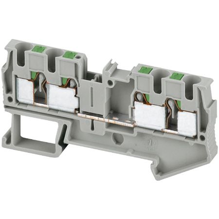 Picture of Linergy, Terminal block, Linergy TR, push-in type, feed through, 4 points, 4mm², grey, set of 50