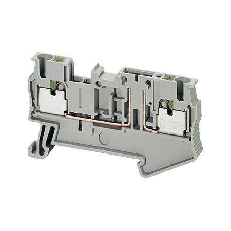 Picture of Terminal block Linergy TR, push-in type, basic disconnect terminal, 2 points, 2.5mm², grey, set of 50