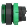 Picture of Harmony XB5, Head for illuminated push button, green projecting, 22mm, universal LED, spring return, unmarked