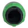 Picture of Head for illuminated push button, Harmony XB5, plastic, flush, green, 22mm, spring return, plain lens for BA9s bulb