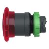 Picture of Head for illuminated emergency switching off push button, Harmony XB5, plastic, red mushroom 40mm, 22mm, universal LED, turn to release