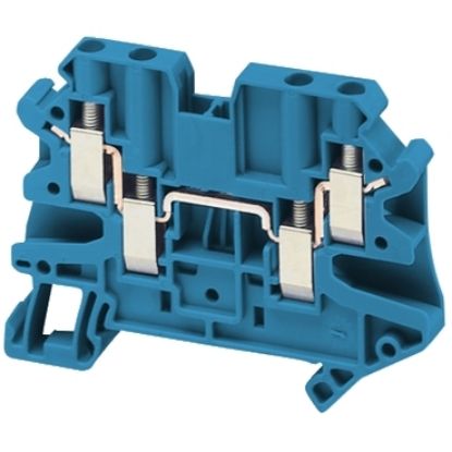 Picture of SCREW TERMINAL, FEED THROUGH, 4 POINTS, 4MM² , BLUE