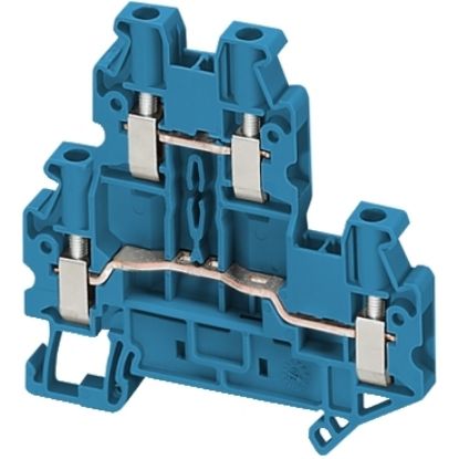 Picture of Terminal block, Linergy TR, blue, 4mm2, double level, 4 points, set of 10