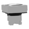Picture of Head for illuminated double headed push button, Harmony XB4, white flush black flush push button 22mm unmarked