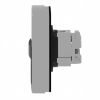 Picture of Head for double headed push button, Harmony XB4, metal, 22mm, 1 white flush unmarked+1 black flush unmarked