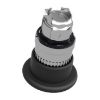Picture of Mushroom push button head 40mm, Harmony XB4, metal, black, 22mm, latching push pull