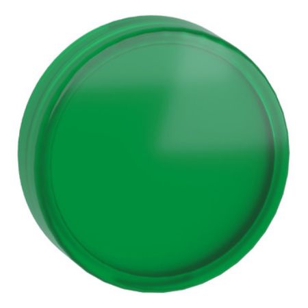 Picture of Head for pilot light, Harmony XB4, Harmony XB5, green, 22mm, universal LED, plain lens, unmarked