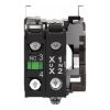 Picture of Harmony XB4, Complete body/contact assembly and light block,metal, universal LED, body/fixing collar, 1NO, 230…240V AC