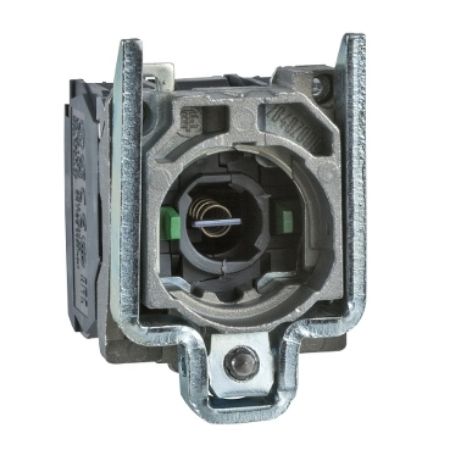 Picture of Complete body/contact assembly and light block, Harmony XB4, metal, for BA9s bulb, 250V, 2NO