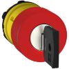 Picture of Emergency stop head, Harmony XB5, switching off, plastic, red mushroom 30mm, 22mm, trigger latching key release