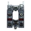 Picture of Harmony XB4, Single contact block with body fixing collar, metal, screw clamp terminal, 2NC