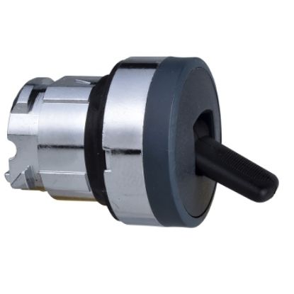 Picture of Toggle switch head, Harmony XB4, metal, black, 22mm, 2 positions, stay put