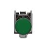 Picture of Harmony XB4, Pilot light, grey plastic, green, 22mm, universal LED, plain lens, 24V AC DC