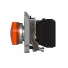 Picture of Harmony XB4, Pilot light, grey plastic, orange, 22mm, universal LED, plain lens, 24V AC DC