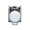 Picture of Pilot light, Harmony XB4,metal, white, 22mm, universal LED, plain lens, 110...120V AC