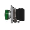 Picture of Harmony XB4, Pilot light, grey plastic, green, 22mm, universal LED, plain lens, 230...240V AC