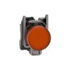 Picture of Harmony XB4, Pilot light, grey plastic, orange, 22mm, universal LED, plain lens, 230...240V AC