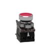 Picture of Push-to-test pilot light, Harmony XB4, metal, red, universal LED, screw clamp terminals, 24V