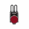 Picture of Push-to-test pilot light, Harmony XB4, metal, red, universal LED, screw clamp terminals, 24V
