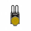 Picture of Push-to-test pilot light, Harmony XB4, metal, amber, universal LED, screw clamp terminals, 24V