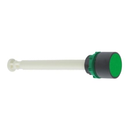 Picture of Manual overload reset push button, Harmony XB5, green flush, 22mm, for 17...120 mm actuation distance