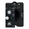 Picture of Complete push button, Easy Harmony XA2, plastic, flush, black, 22mm, spring return, unmarked, 1NO