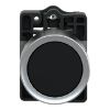 Picture of Complete push button, Easy Harmony XA2, plastic, flush, black, 22mm, spring return, unmarked, 1NO