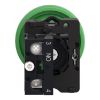 Picture of Complete push button, Easy Harmony XA2, plastic, green mushroom head 40mm, 22mm, 1NO