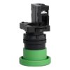 Picture of Complete push button, Easy Harmony XA2, plastic, green mushroom head 40mm, 22mm, 1NO