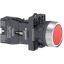 Picture of Complete push button, Easy Harmony XA2, plastic, flush, red, 22mm, push push, unmarked, 1NC