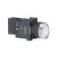 Picture of Complete illuminated push button, Easy Harmony XA2, plastic, flush, white, 22mm, spring return, 380V AC, 1NO