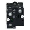 Picture of Complete illuminated push button, Easy Harmony XA2, plastic, flush, blue, 22mm, spring return, 24V AC DC, 1NO
