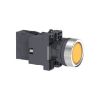 Picture of Complete illuminated push button, Easy Harmony XA2, plastic, flush, amber, 22mm, spring return, 24V AC DC, 1NO