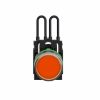 Picture of Push-to-test pilot light, Harmony XB5, plastic, orange, universal LED, screw clamp terminals, 24V