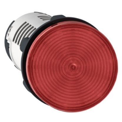 Picture of Monolithic pilot light, Harmony XB7, plastic, red, 22mm, integral LED, 24V AC DC